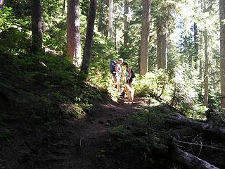 Heading up the trail to Yellow Aster Butte