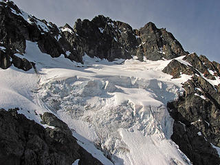 Seracs on Kimtah Glacier