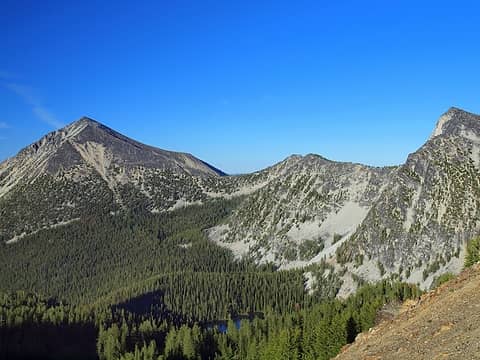 oval, buttermilk ridge, and middle oval lake