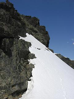 Final steepish snow slope.
