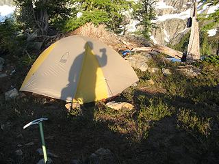 Photo tent shadow
