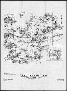 Trail Riders Trip, USFS map