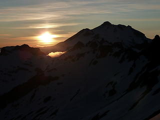 Sunset on Glacier Peak.