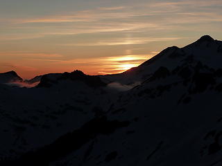 Glacier Peak at Sunset.