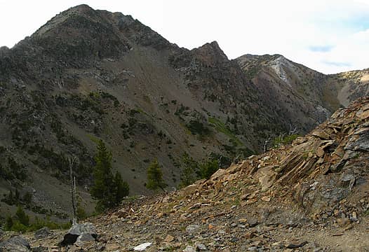 Steep eastern slope of Rock Creek Butte
