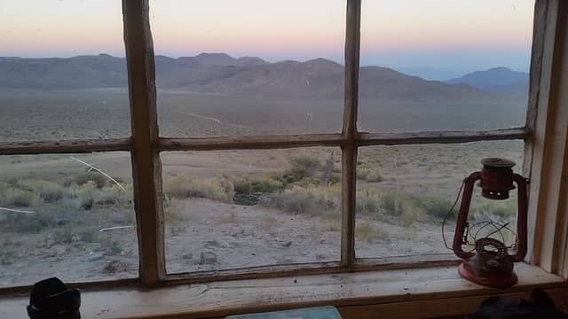 sunset from the Geologists Cabin.