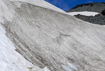 1.8 snow ramps below Muir snowfield
