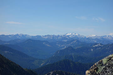 Mt. Daniel and Mt. Hinman from Mt. Labyrinth
