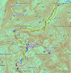 15.3 miles round trip. 
4065 feet elevation gain. Summerland-Panhandle Gap