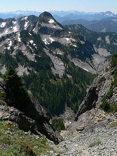 Turquoise Peak as seen from the W slopes of Malachite Peak 7.23.06.