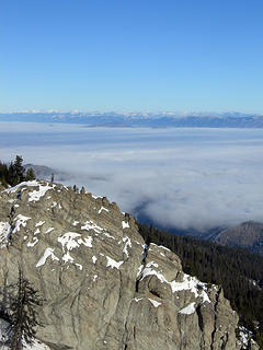Inversion over the Wenatchee valley from Mt. Lillian