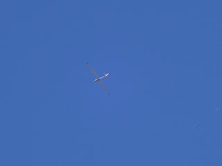 A glider above Goat Flats.