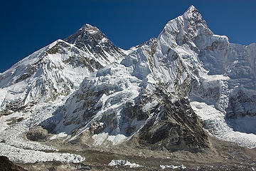 L-R:  Everest, Lhotse and Nuptse