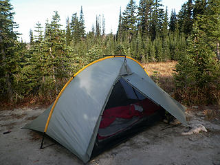 Camp in Snowgrass Flat