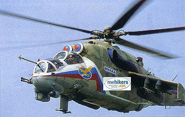 NWHikers Mi-24 Hind attack Hiking Helicopter