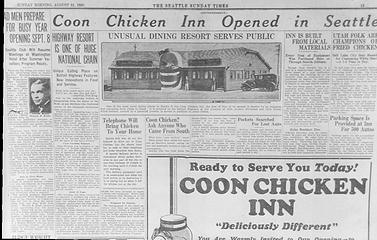 Coon Chicken Inn Ad