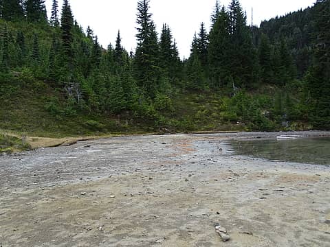 Eunice Lake at low levels.