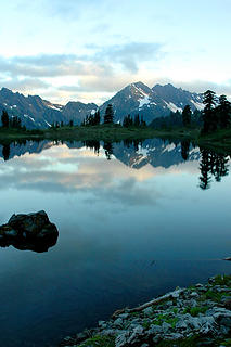 Lake LaCrosse reflecting Mt Duckabush