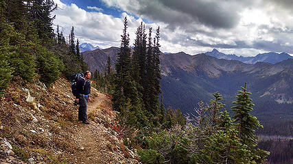 Storm approaching on the Crest Trail