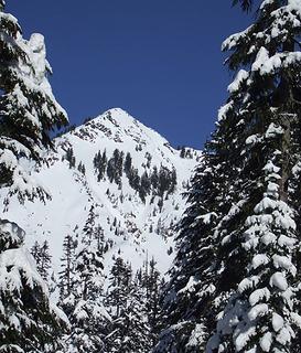 A view of Red Mountain from upper Commonwealth Basin
