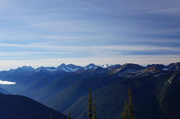North Cascades (with some fresh snow on the higher peaks, like Mesahchie, Katsuk, and Kimtah in the middle)