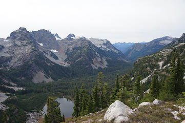 Middle Fork Snoqualmie Drainage with Lake Williams in foreground