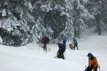 Snowing at Nordic Pass