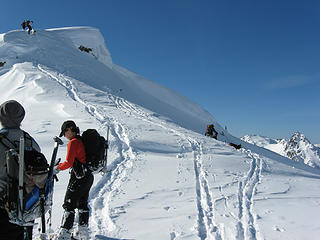 Encountering Skiers (Right)