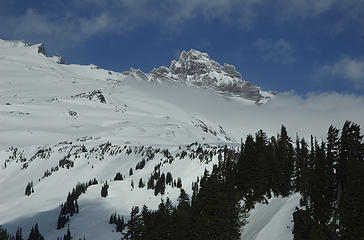 Tahoma outlined in snow