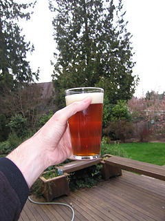 Back home enjoying the latest batch of American Pale Ale.