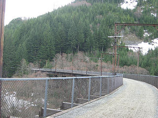 First glance of the Mine Creek bridge