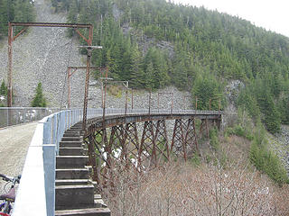 Looking back at the Mine Creek bridge