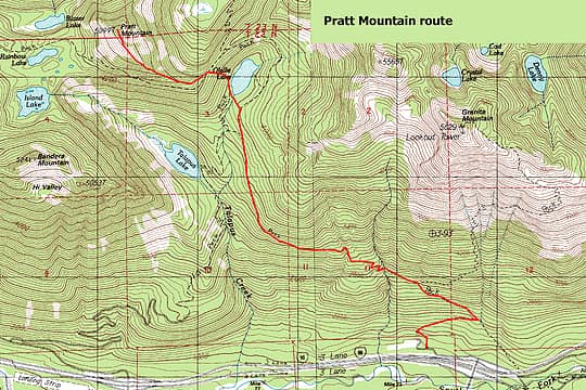 Pratt Mountain Map