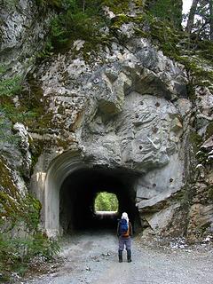 Service Road Tunnel with missing cement work