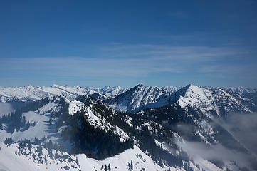 Labyrinth Mountain (center) from Jove Peak