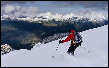 Skiing Larrison Ridge