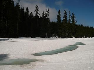 small lake on Slide Mountain's ridge