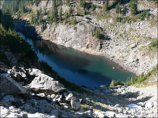 Gunn Lake as seen from above the SE end 9.24.06.
