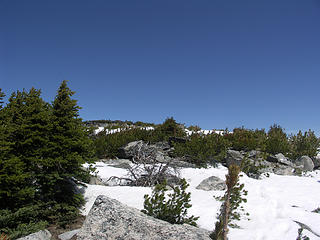 Approaching the summit area.