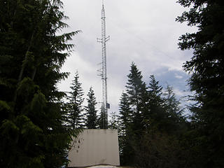Rattlesnake Mountain small tower up false direction road.