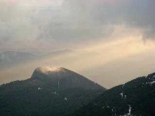 Last rays on Mount Si