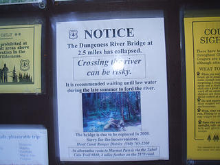 Notice at TH signboard
