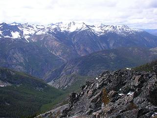 Lost River gorge and Lost Peak