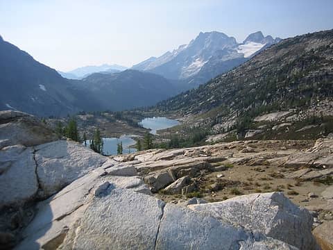 Bannock Lakes from the pass.