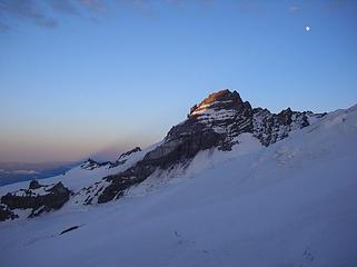 Little Tahoma and moon