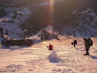 Sunrise at 13,000 ft, Emmons Glacier