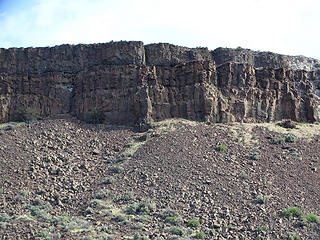 Walls above coulee.