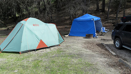 Our campsite at Pinnacles Campground