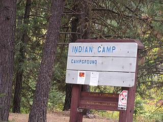 Campground popular with horseback riders