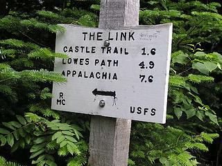 Part of the well-marked trail system